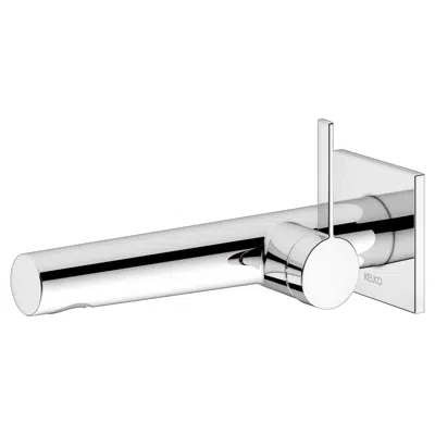 Image for Single lever basin mixer fitting for wall installation/squared