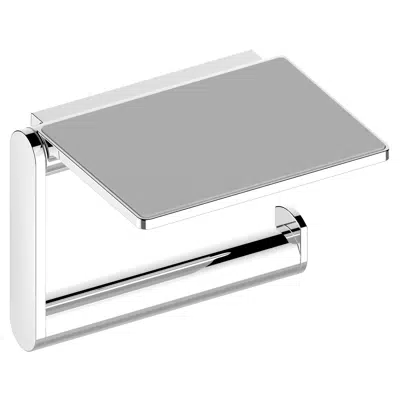 Imagem para Toilet paper holder with shelf}