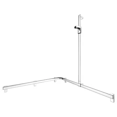 Image for Rail system with shower rail right