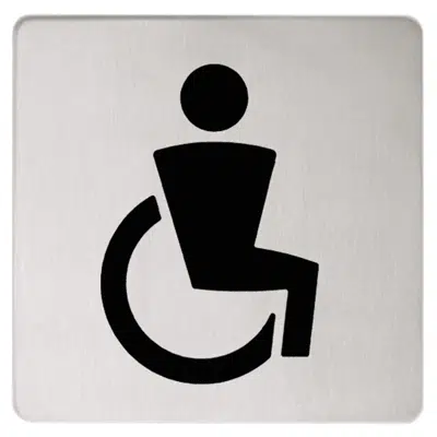 imagen para Doorplate symbol Disabled