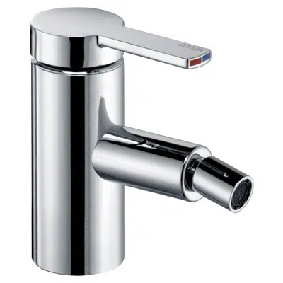 Image for Single lever bidet mixer fitting with pop-up waste