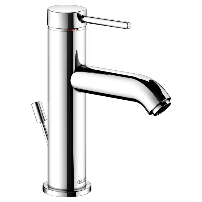 Single lever basin mixer fitting 100 with pop-up waste