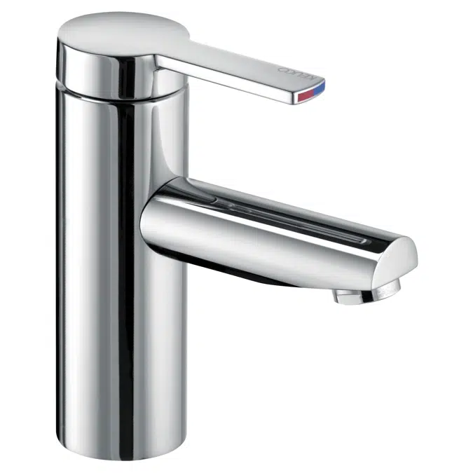 Single lever basin mixer fitting 90 without pop-up waste