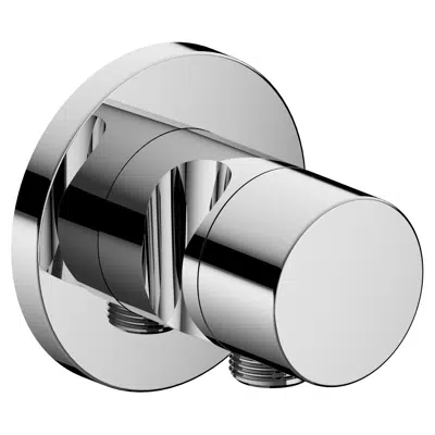 Image for Stop valve with wall outlet/shower holder