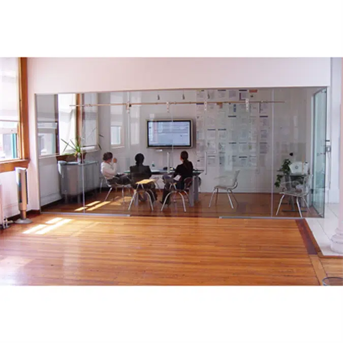 Solare™ Single Glazed Frameless Partition System