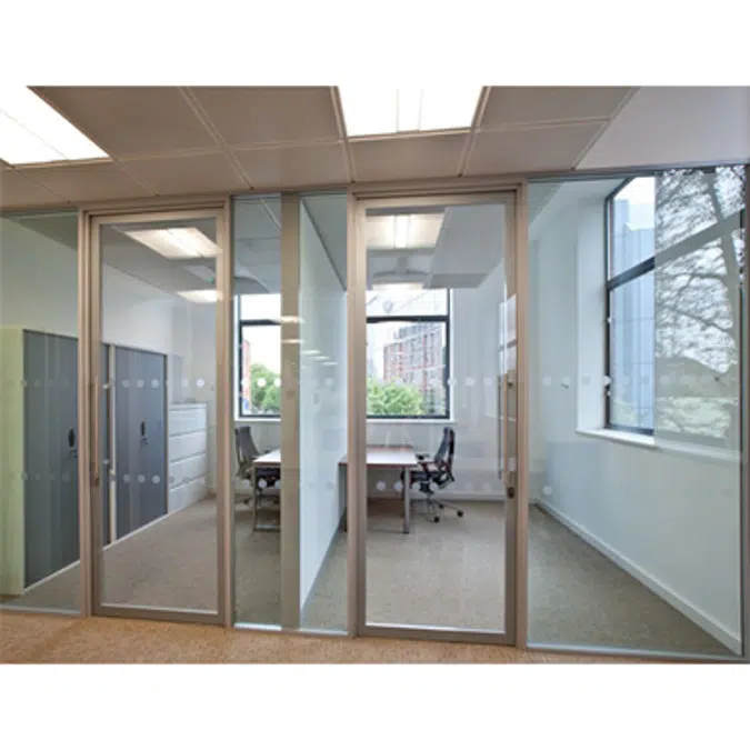 Acoustic Double Glazed Glass Swing Door