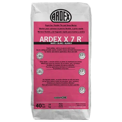 Image for ARDEX X 7 R W - Flexible Rapid Set Tile Adhesive, White