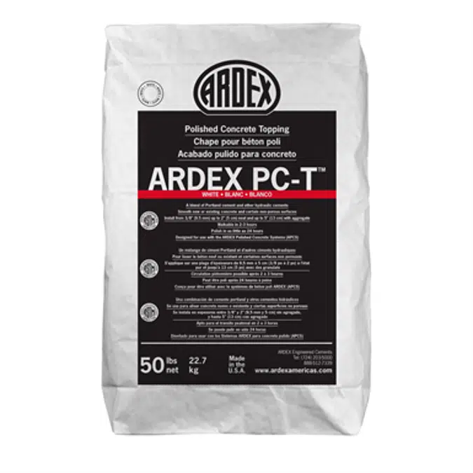 Dessus en béton poli ARDEX PC-TMC