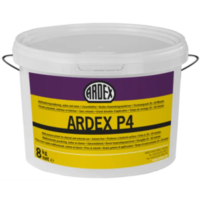 ARDEX P 4™ Fast Multifunctional Primer, Exterior and Interior