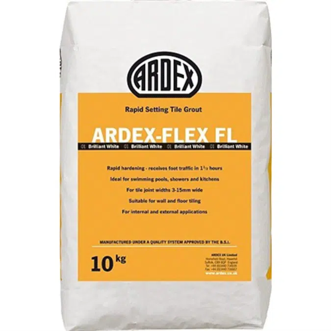 ARDEX FLEX FL Rapid Setting Flexible Tile Grout with Built-in Admix