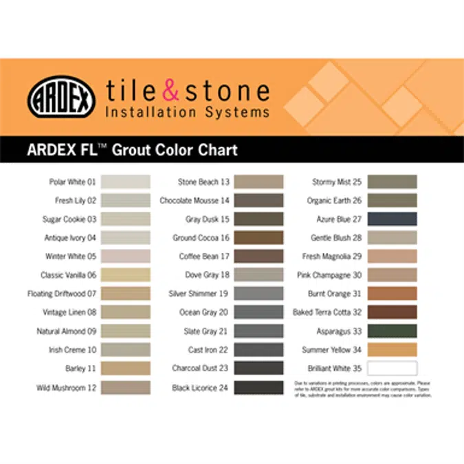 ARDEX FL™ Rapid Set, Flexible, Sanded Grout​​​​​​​​