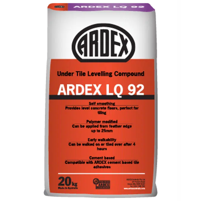 ARDEX LQ92 - Undertile Levelling Compound