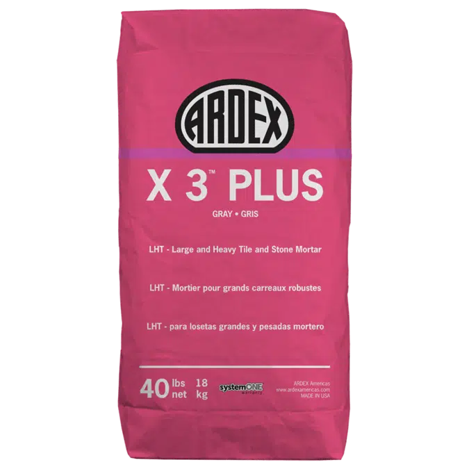 ARDEX X 3™ PLUS - Large and Heavy Tile and Stone Mortar