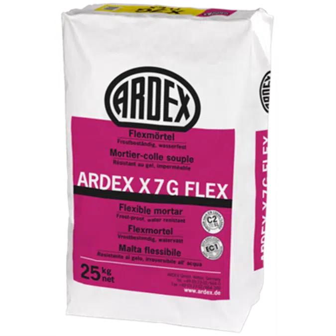 ARDEX X 7 G / W Grey or White Tile Adhesives with Built-In Admix 