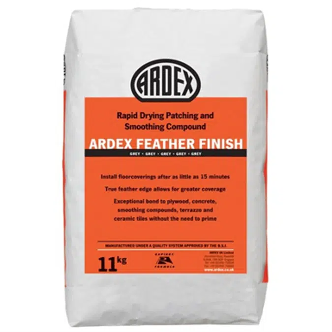 ARDEX FEATHER FINISH® ​​Self-Drying, Cement-Based Finish Underlayment