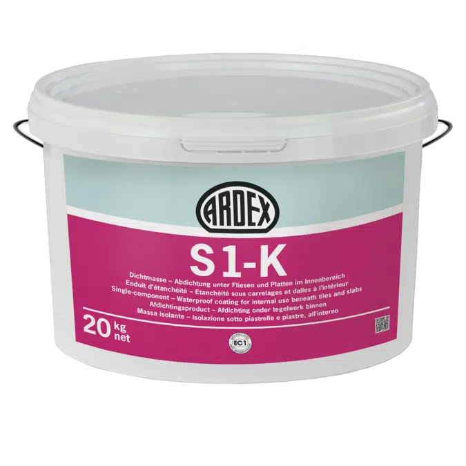 ARDEX S 1 K - One-Component Waterproofing and Crack Isolation Membrane