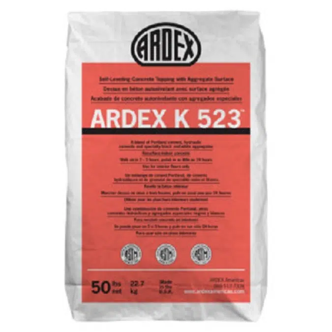 ARDEX K 523™ Self-Leveling Concrete Toping with Aggregate Surface