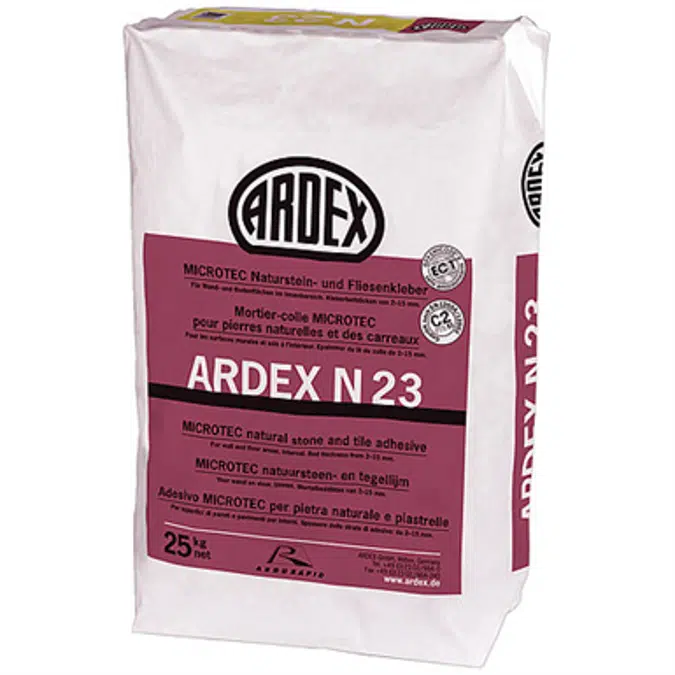 ARDEX Tile installation system for moisture sensitive cement and natural stone with 2 component waterproof, antifracture, mortar, epoxy grout and sealant