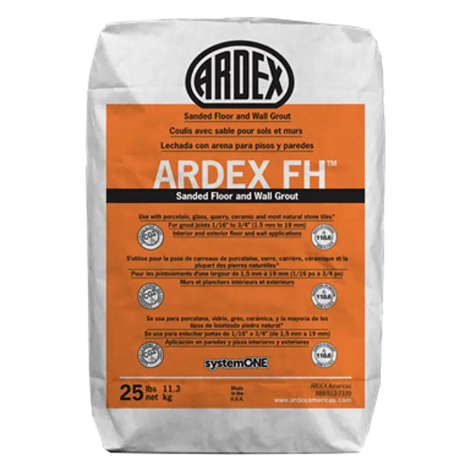 ARDEX FH™ Sanded Floor and Wall Grout