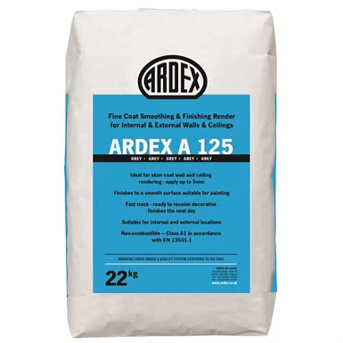 ARDEX A 125 - Fairing Coat and Fine Repair Mortar