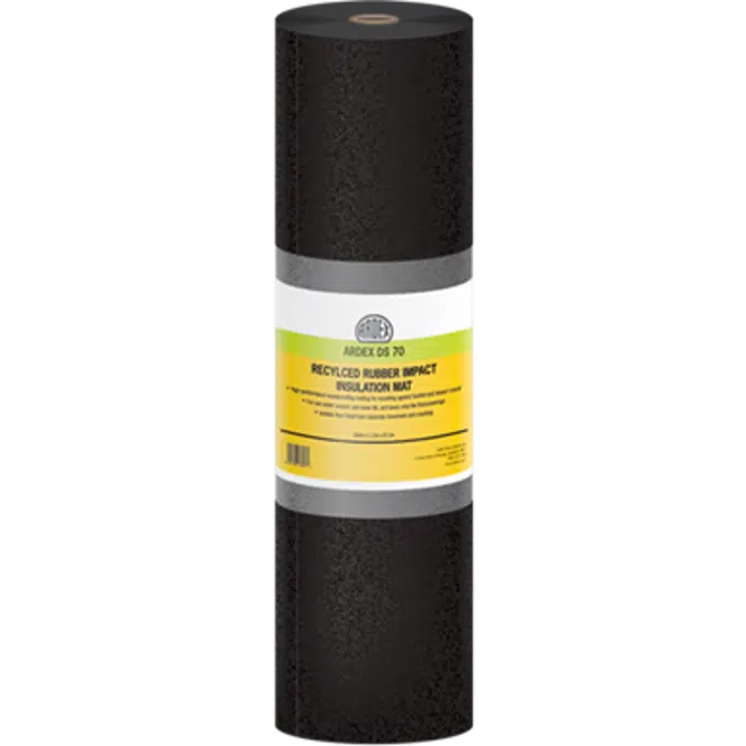 ARDEX Tile installation over concrete with sound isolation, mortar, grout and sealant