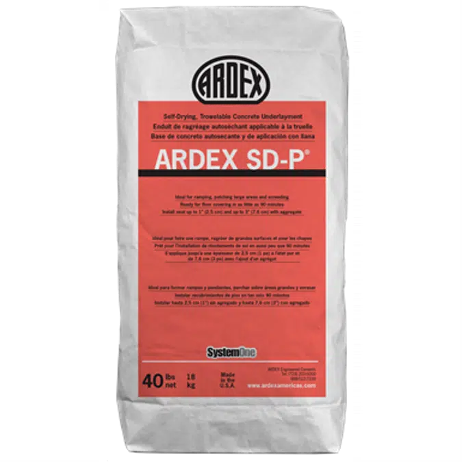 ARDEX SD-P® Self-Drying, Trowelable Concrete Underlayment