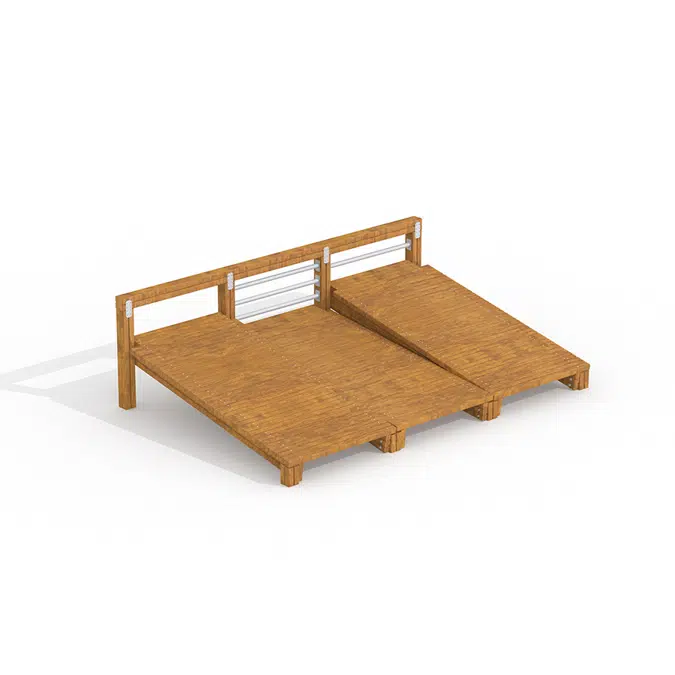 WoodFit Sit-ups Plattform Träningsstation