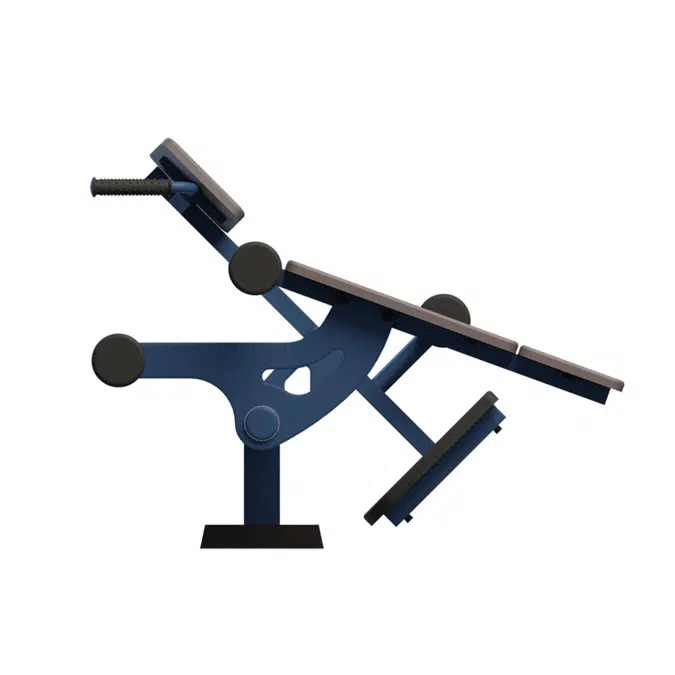BIM objects - Free download! Street Barbell Abs & Hyper Träningsstation ...