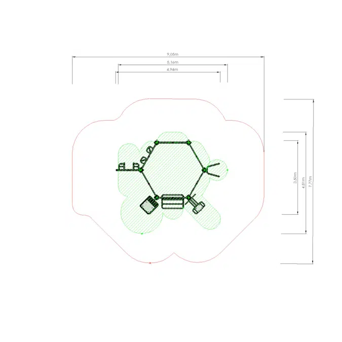 ElementFit Hexagon Träningsställning