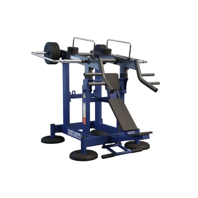 BIM objects - Free download! Street Barbell Light Bröstpress Sittande ...