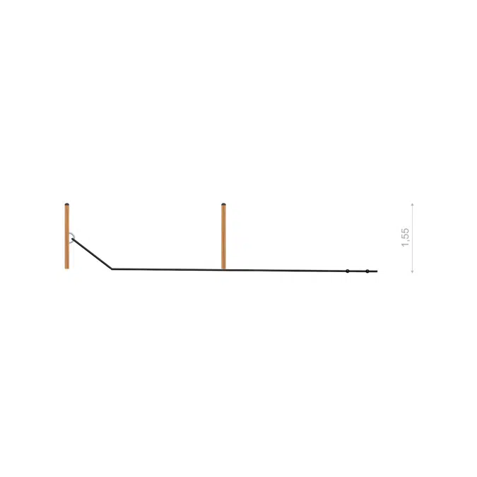 BIM objects - Free download! WoodFit Battle Rope Träningsstation ...