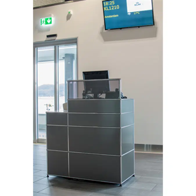 Airport gate counter (single work station), customisable