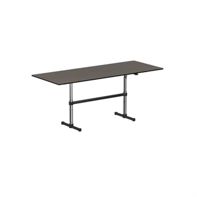 Height adjustable meeting table 2500x1000 mm