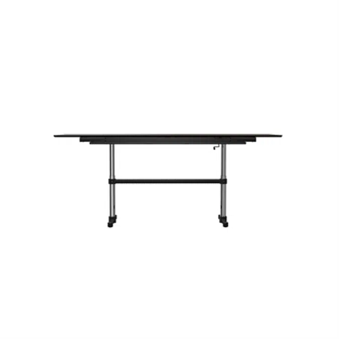 Height adjustable meeting table 2500x1000 mm