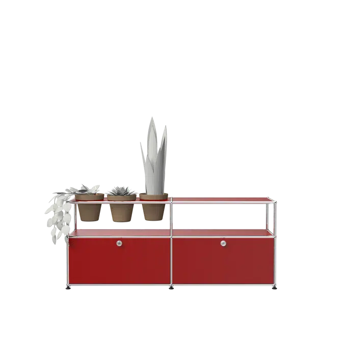 Sideboard with plant pots, customisable – (single plant panel)