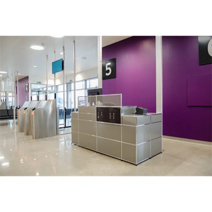 Flughafen Gate-Counter (Doppel-Arbeitsplatz), modular