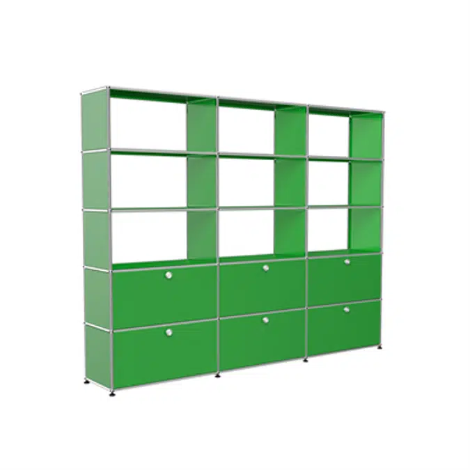 Room divider with library shelving, customisable