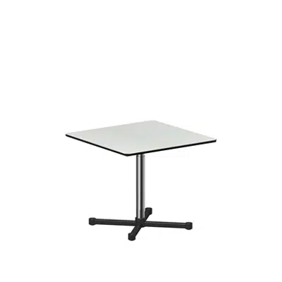 Square table height adjustable, 900x900 mm 이미지