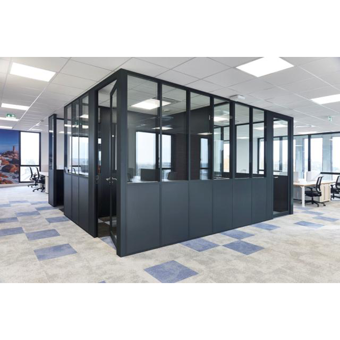 Demountable and removable Partition with joint-covers Partition®40