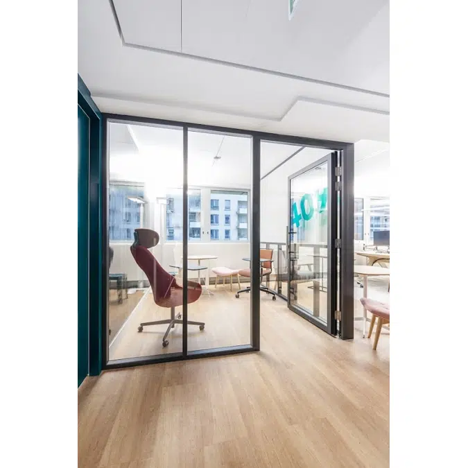 Cloison démontable et amovible à couvre-joints Partition®40