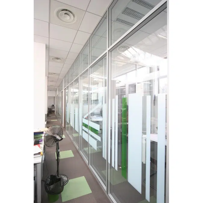 Cloison démontable et amovible à couvre-joints Partition®40