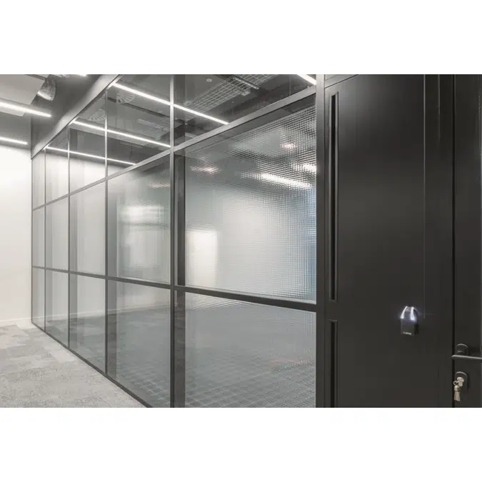 Cloison démontable et amovible à couvre-joints Partition®40