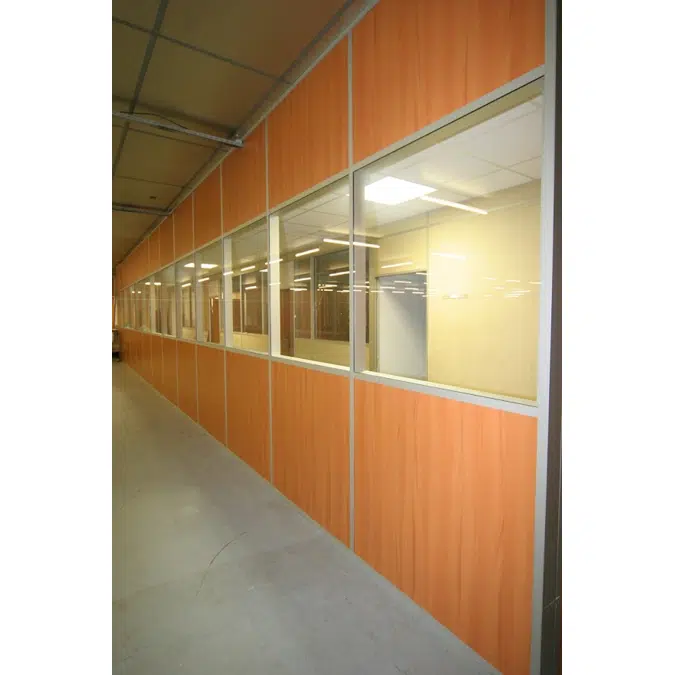 Demountable and removable Partition with joint-covers Partition®100