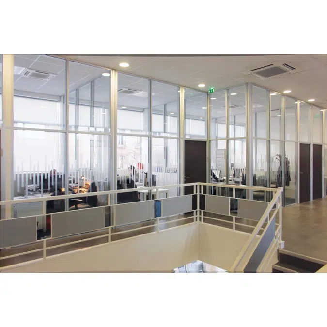 Demountable and removable Partition with joint-covers Partition®100
