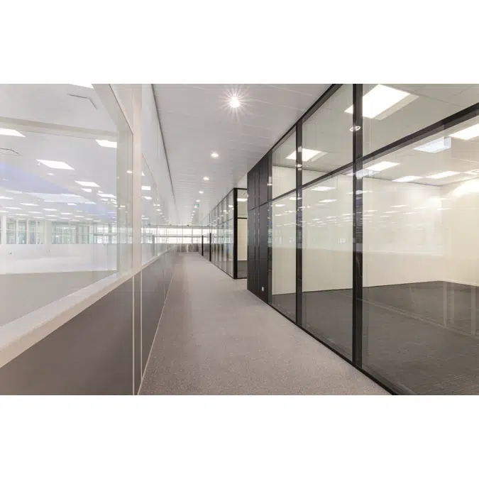 Demountable and removable Partition with joint-covers Partition®100