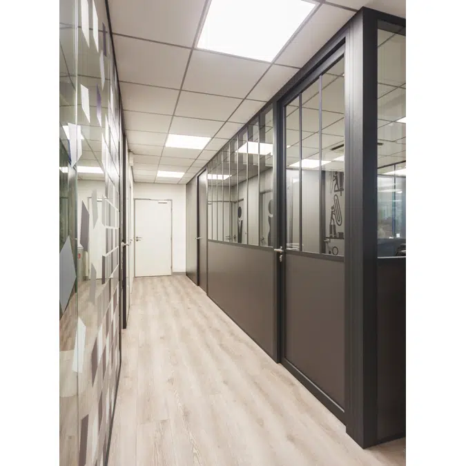 Demountable and removable Partition with joint-covers Partition®26 