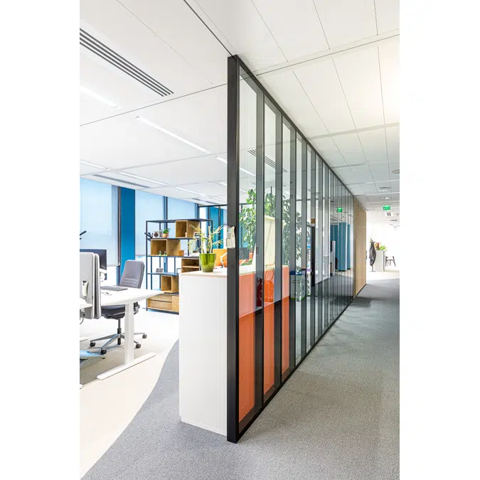 Demountable and removable Partition with joint-covers Partition®26 