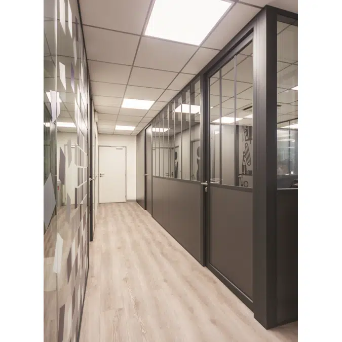 Demountable and removable Partition with joint-covers Partition®26