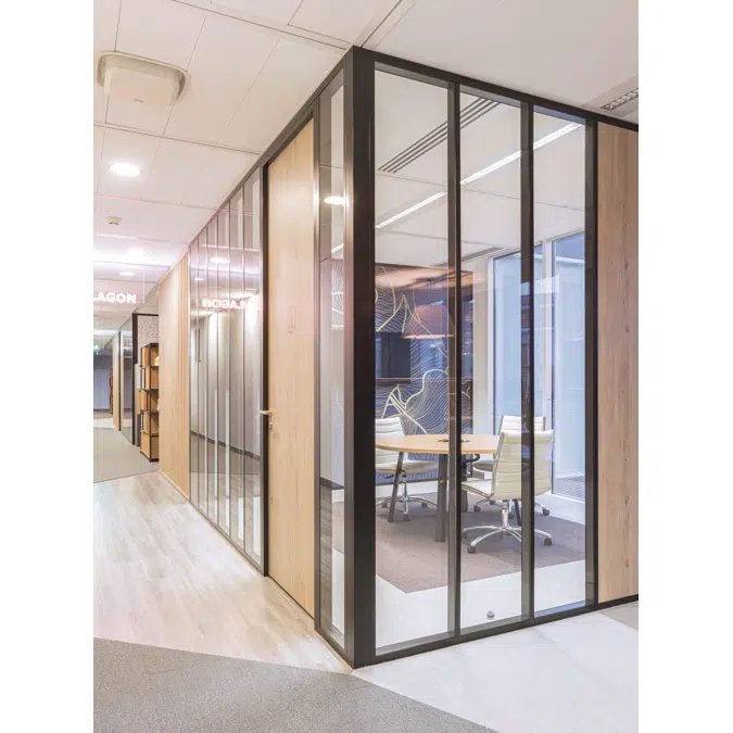 Demountable and removable Partition with joint-covers Partition®26