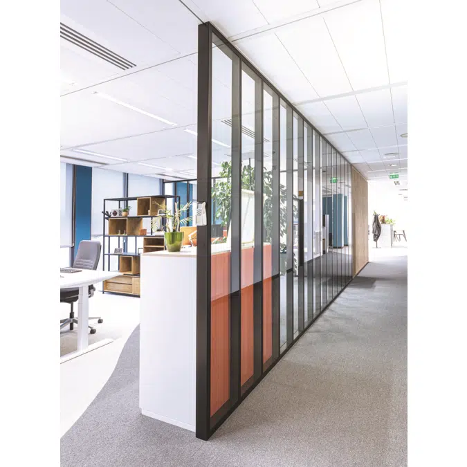 Demountable and removable Partition with joint-covers Partition®26